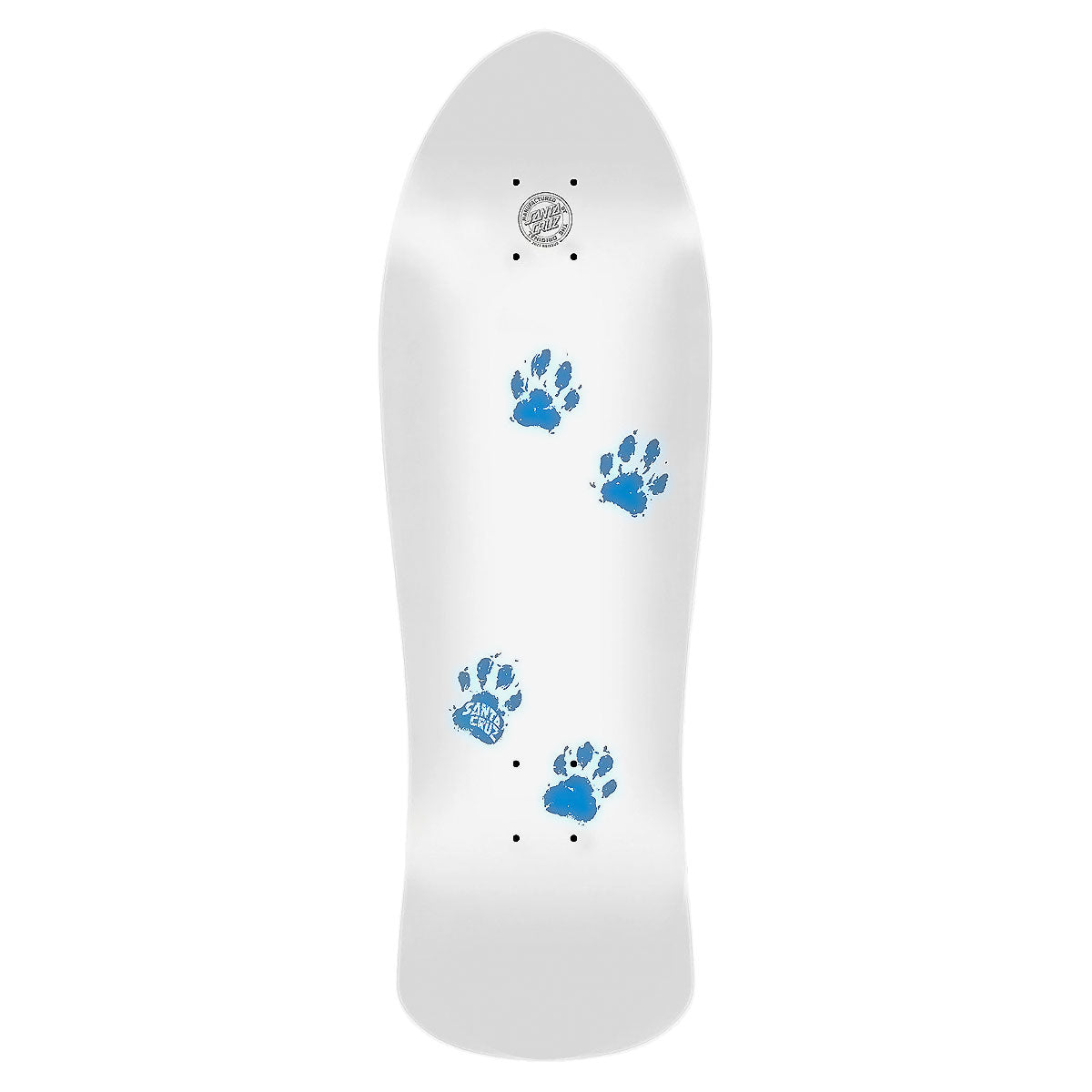 Santa Cruz Dressen Pup Reissue Skateboard Complete - White - 9.50