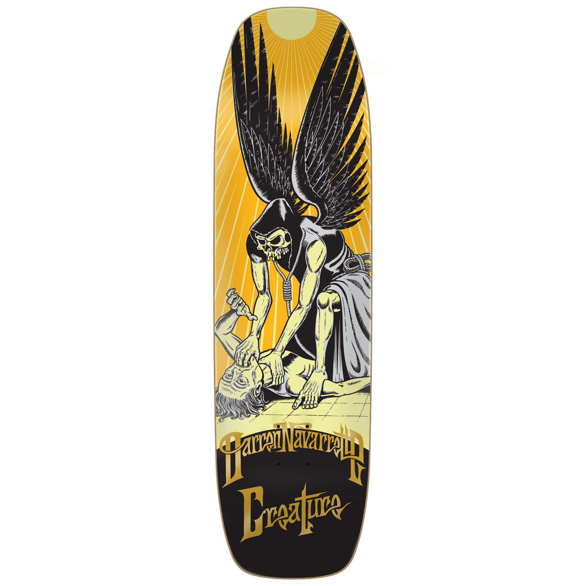 希少CREATURE NAVARRETTE ANGEL OF DEATH XL Creature Navarrette Angel Of Death XL Skateboard Deck - 9.00