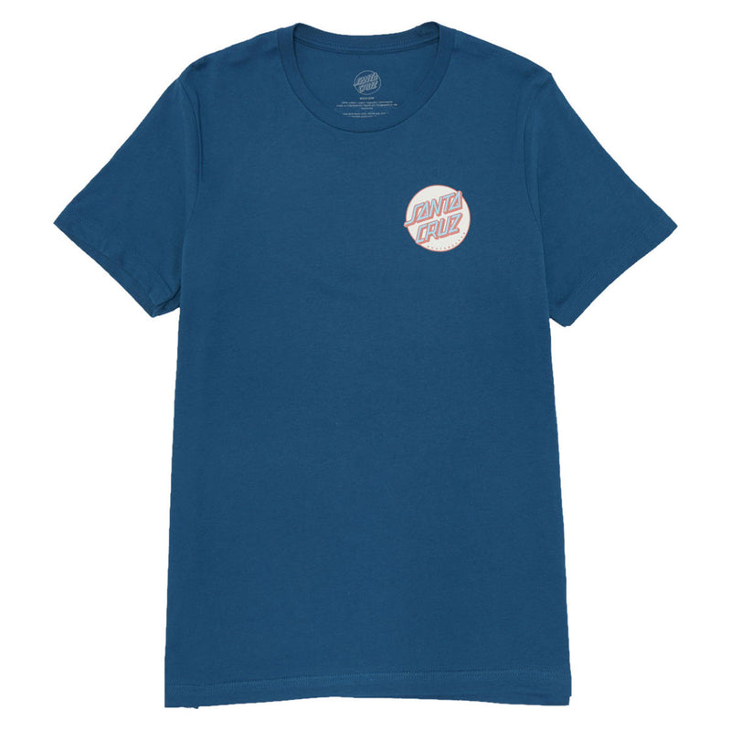 Santa Cruz Womens Other Dot Chest Relaxed T-Shirt - Deep Teal
