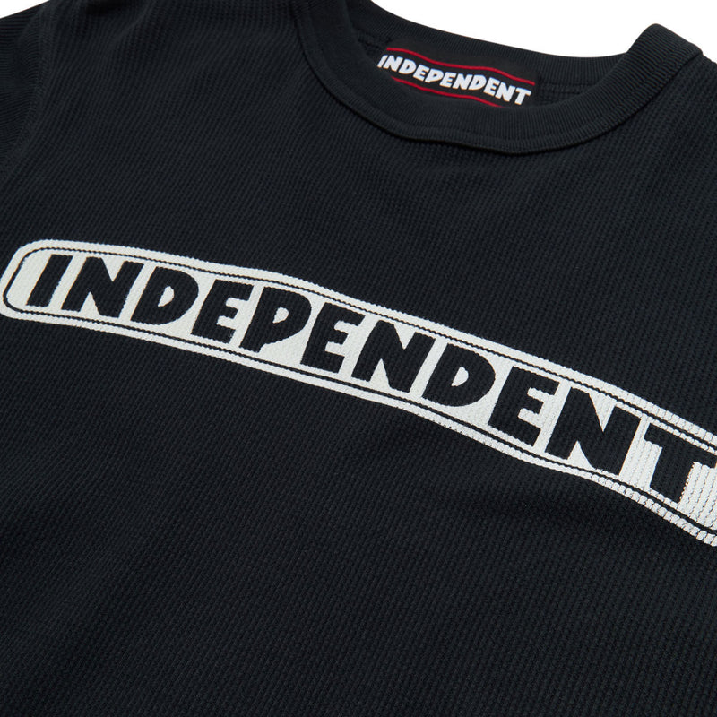 Independent Bar Logo Long Sleeve Thermal Shirt - Black 2025