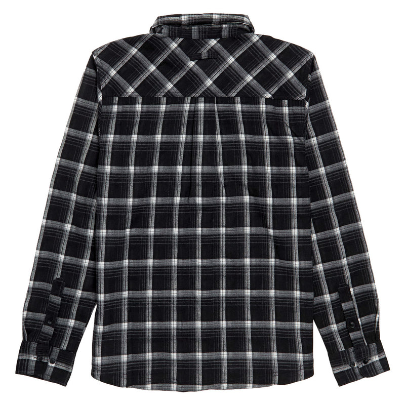 Santa Cruz Classic Long Sleeve Flannel Shirt - Black Plaid