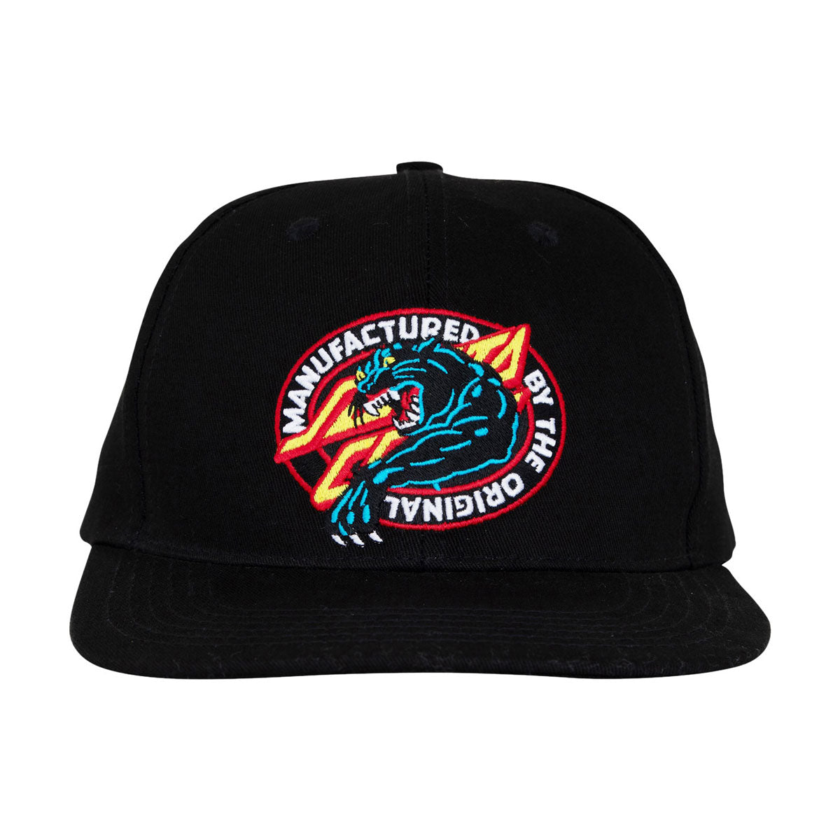 Santa Cruz Natas MFG Panther Snapback Hat - Black image 3