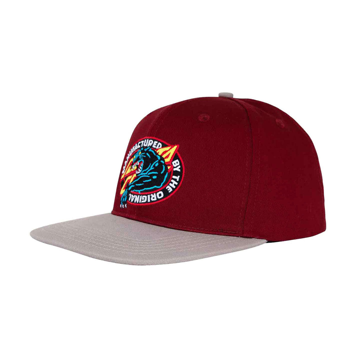 Santa Cruz Natas MFG Panther Snapback Hat - Maroon/Grey image 1