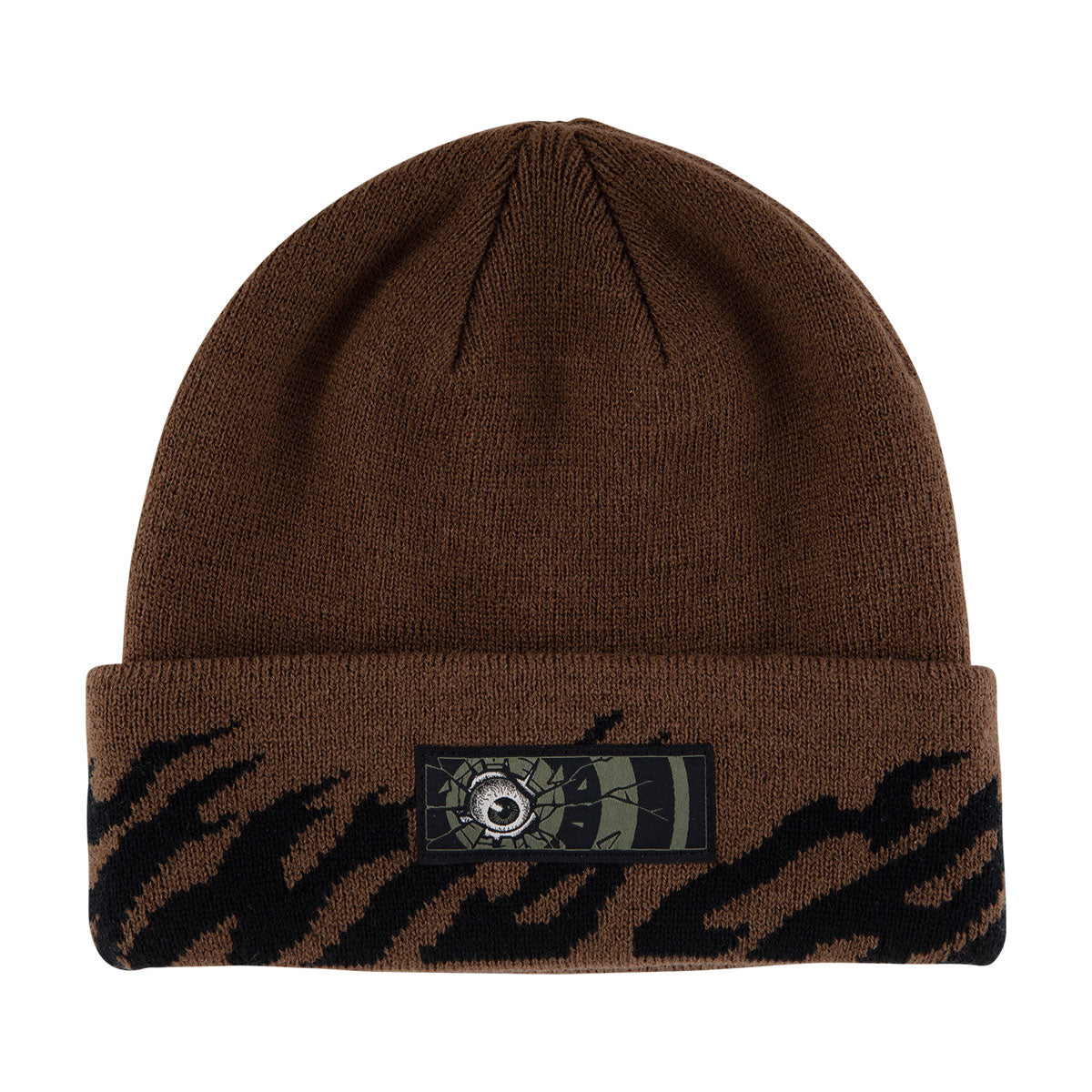 Santa Cruz Roskopp Dissect Target Long Shoreman Beanie - Brown image 1