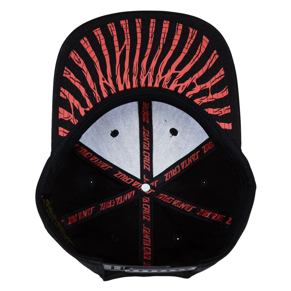 Santa Cruz Screaming Connect Snapback Hat - Black image 4