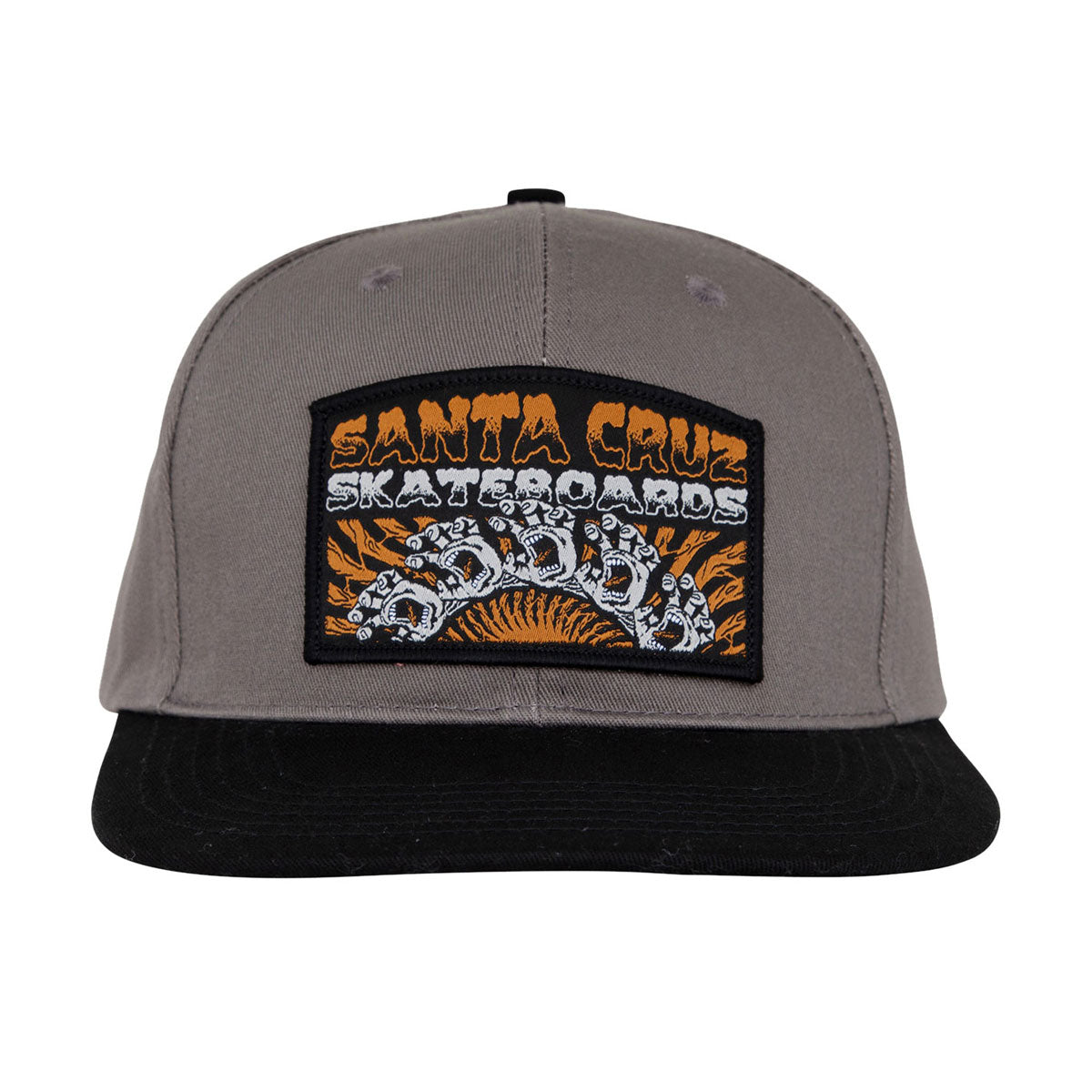 Santa Cruz Screaming Connect Snapback Hat - Charcoal/Black image 3