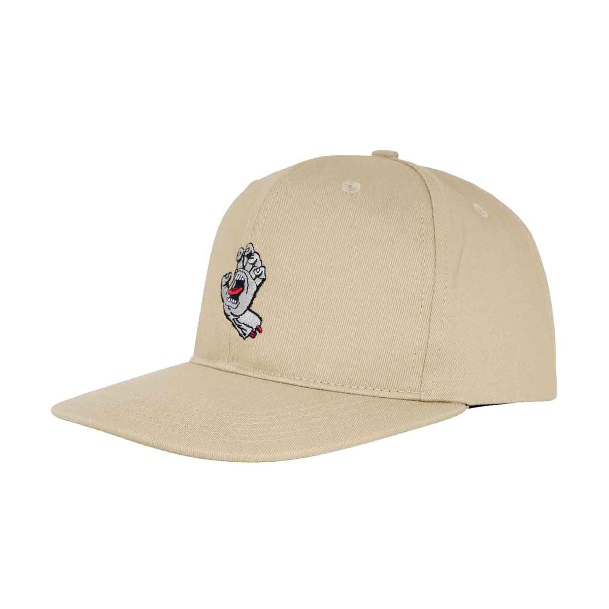 Santa Cruz Screaming Hand Snapback Hat - Khaki image 1