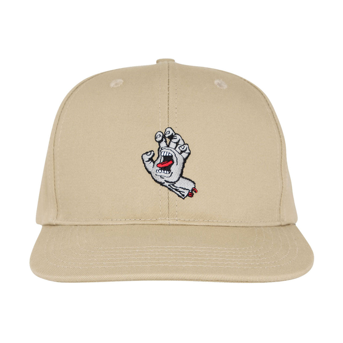 Santa Cruz Screaming Hand Snapback Hat - Khaki image 3