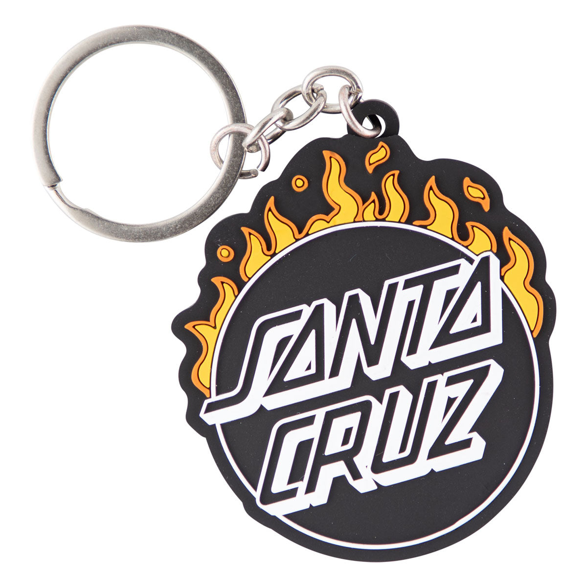Santa Cruz Minimal Burnt Opus Keychain - Black/Orange image 1