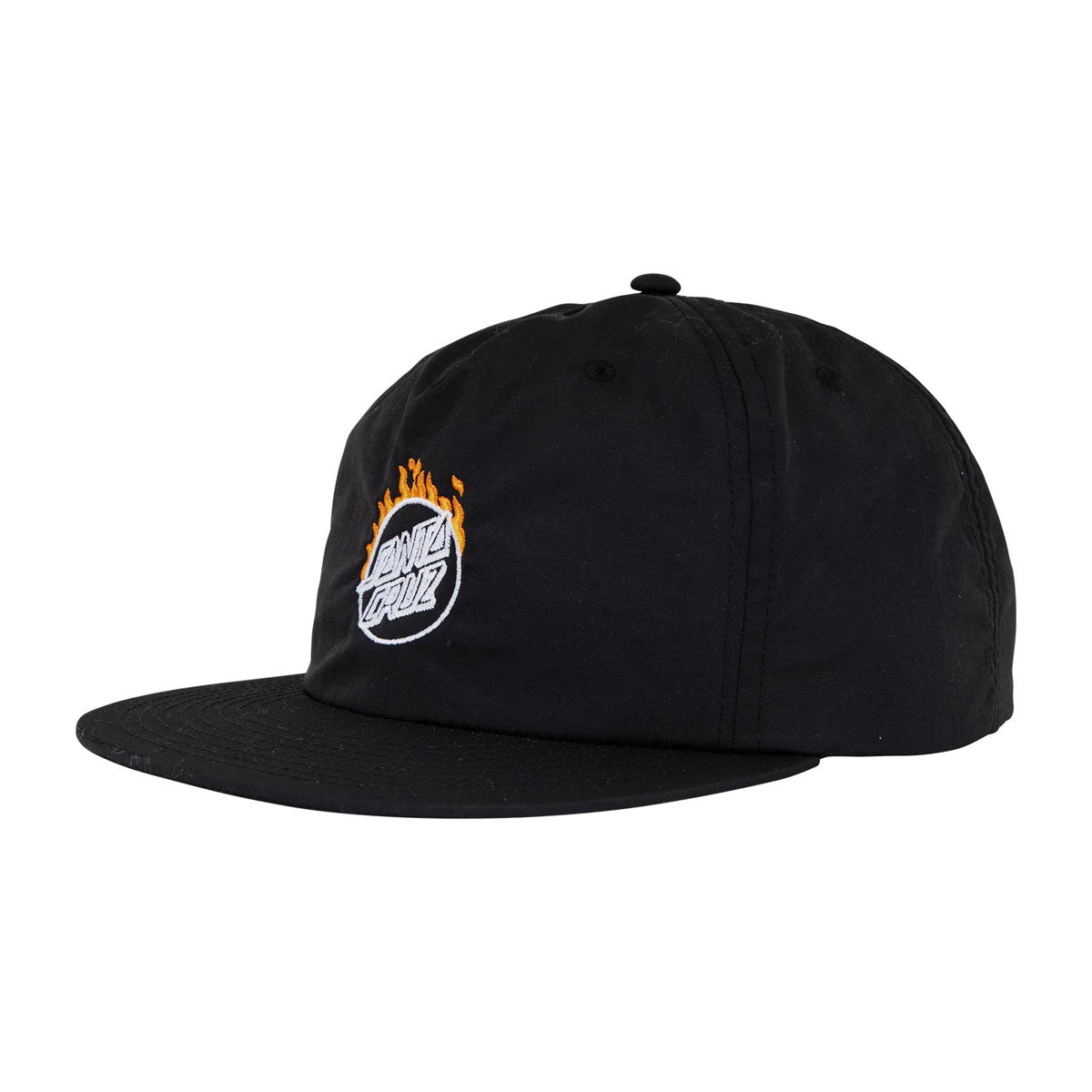 Santa Cruz Minimal Burnt Opus Snapback Hat - Black image 1