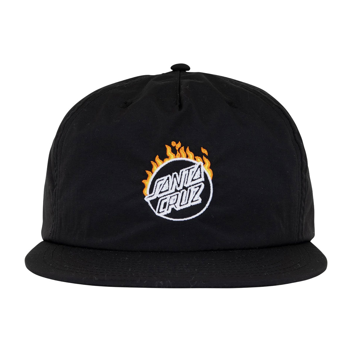 Santa Cruz Minimal Burnt Opus Snapback Hat - Black image 3