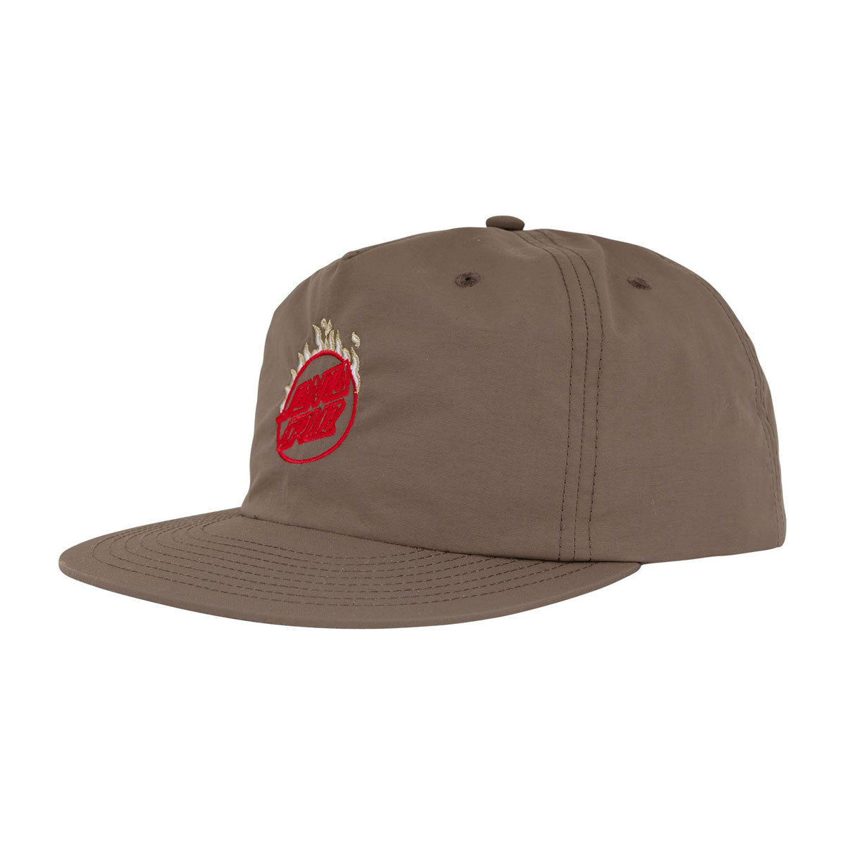 Santa Cruz Minimal Burnt Opus Snapback Hat - Walnut image 1