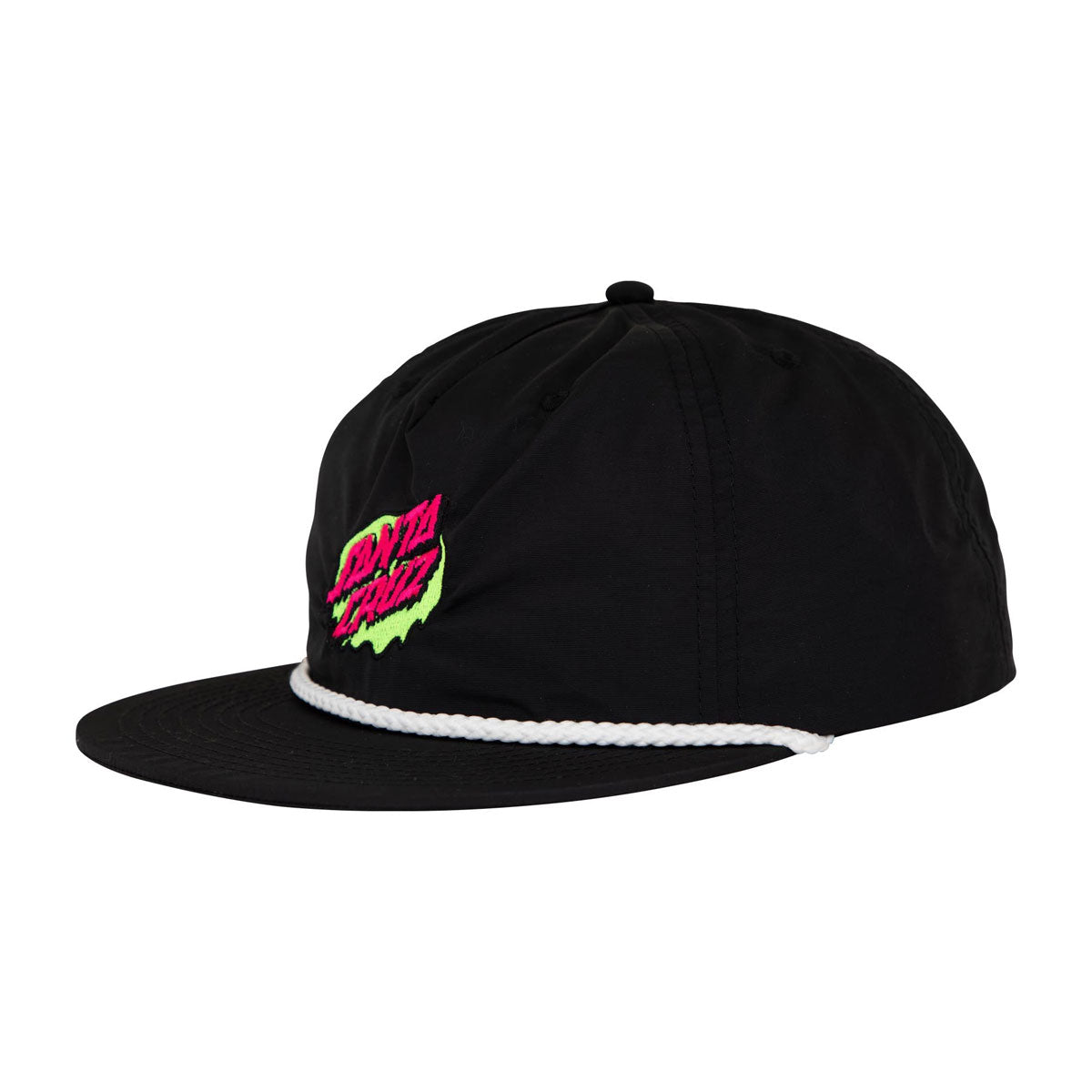 Santa Cruz Slime Dot Snapback Hat - Black/White image 1