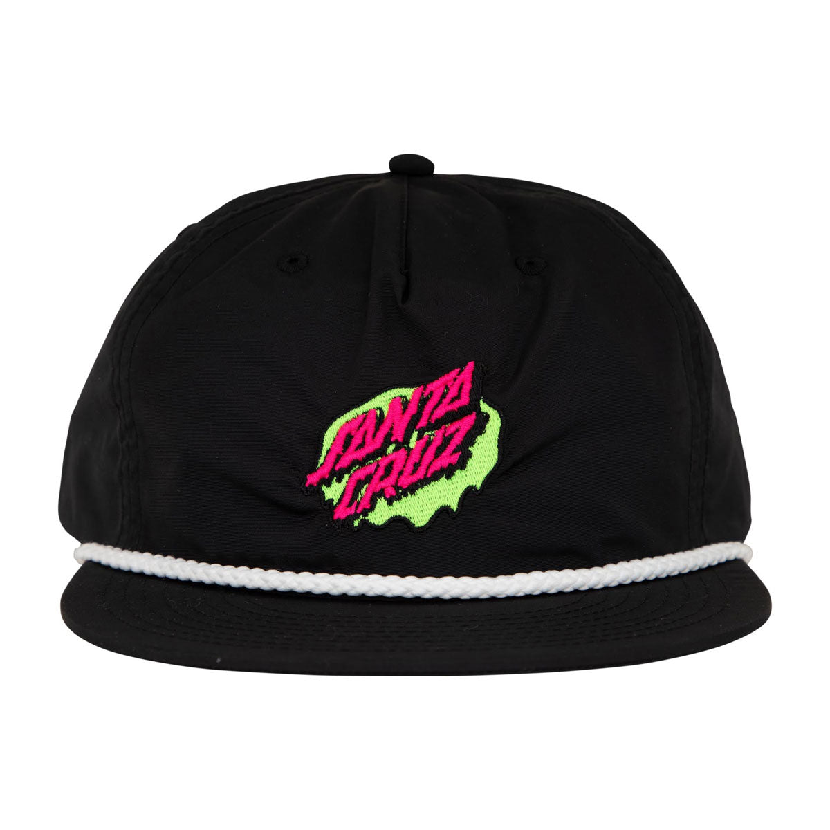 Santa Cruz Slime Dot Snapback Hat - Black/White image 3