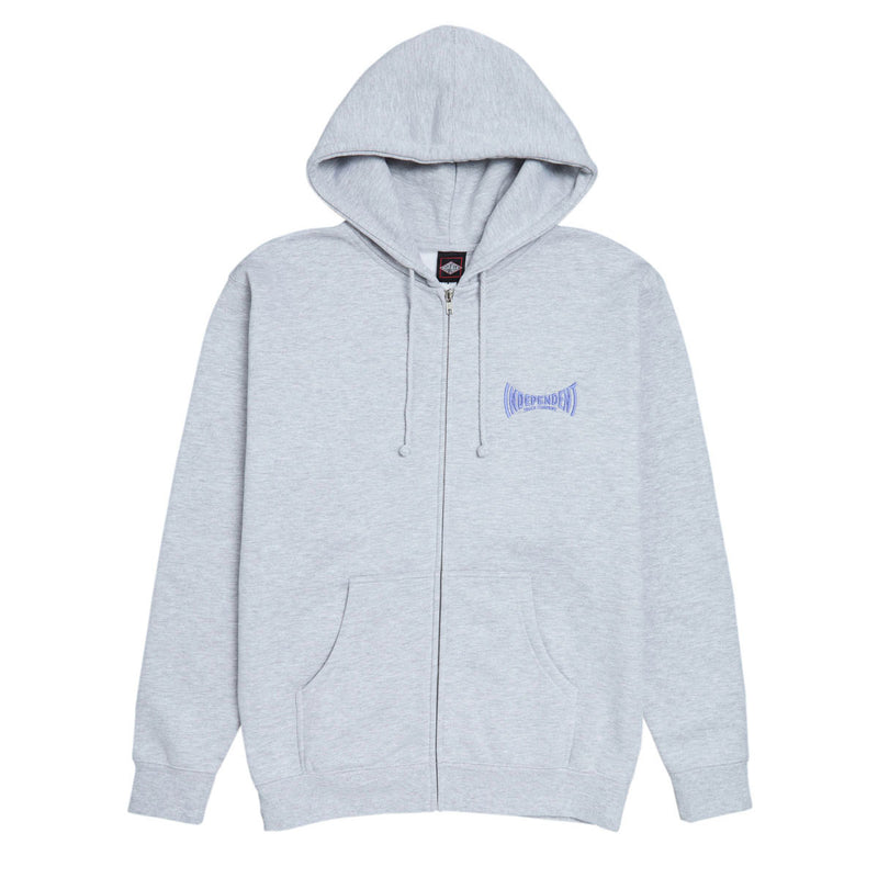 Independent Manufactured Span Zip Up Hoodie - Grey Heather