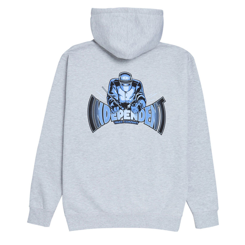 Independent Manufactured Span Zip Up Hoodie - Grey Heather