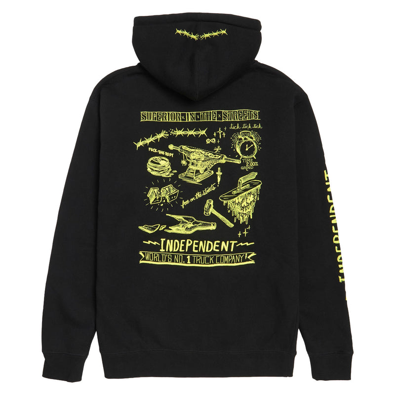 Independent Bratrud Notebook Zip Up Hoodie - Black