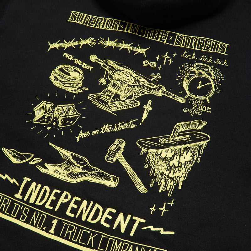 Independent Bratrud Notebook Zip Up Hoodie - Black