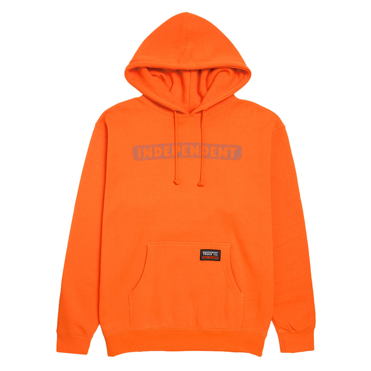 Independent Bar Logo Reflective Hoodie - Safety Orange/Reflective image 1