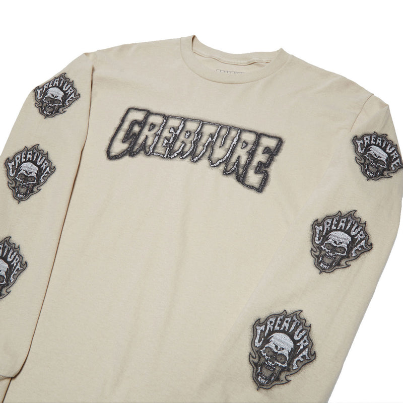 Creature Bonehead Glitch Long Sleeve T-Shirt - Sand