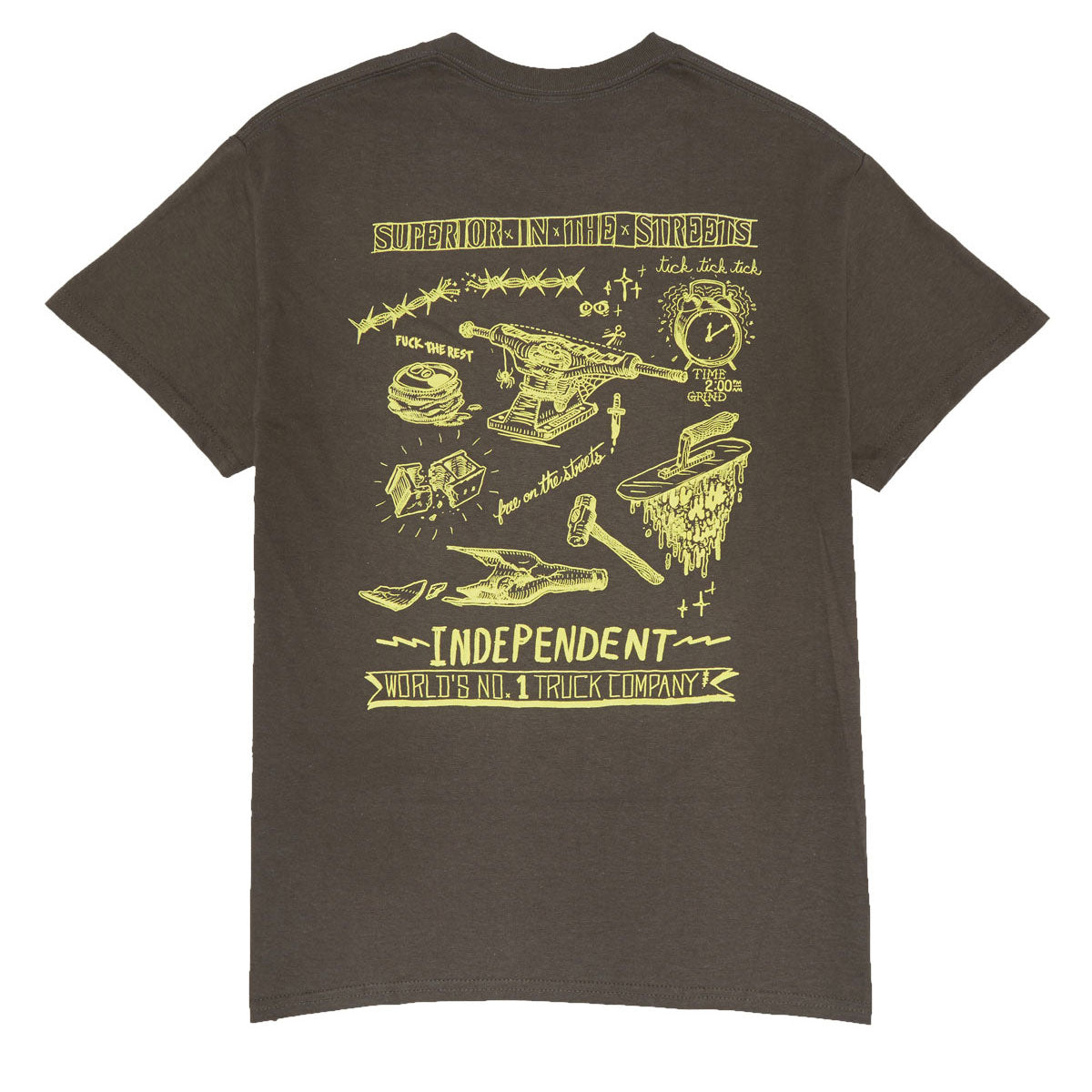 Independent Bratrud Notebook T-Shirt - Olive image 2
