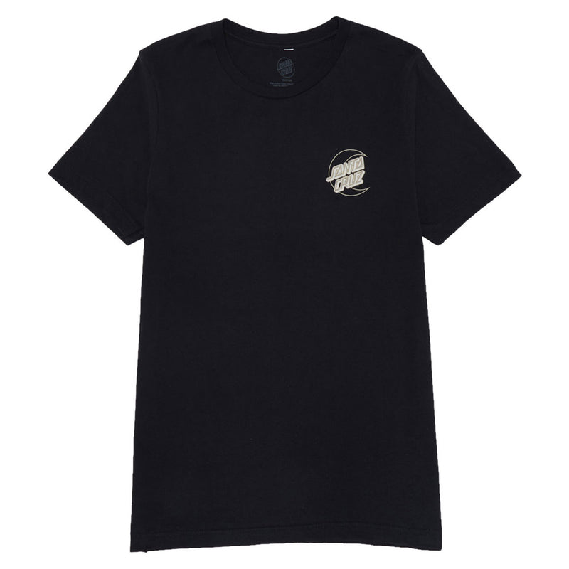 Santa Cruz Womens Imprint Moon Dot Relaxed T-Shirt - Vintage Black