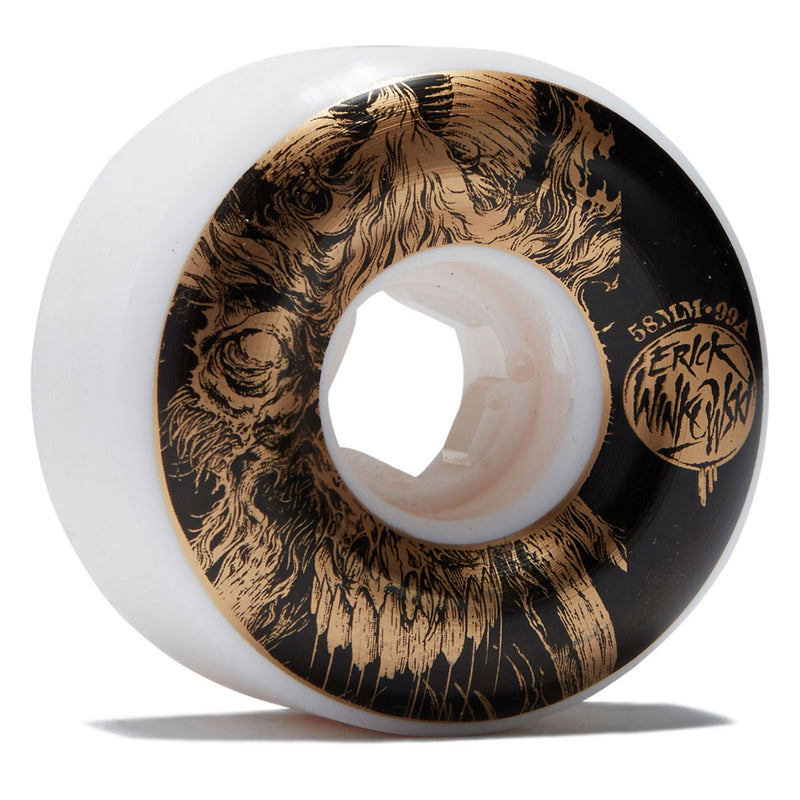 OJ Erick Winkowski Primeval Elite Chubbies 99a Skateboard Wheels - White - 58mm