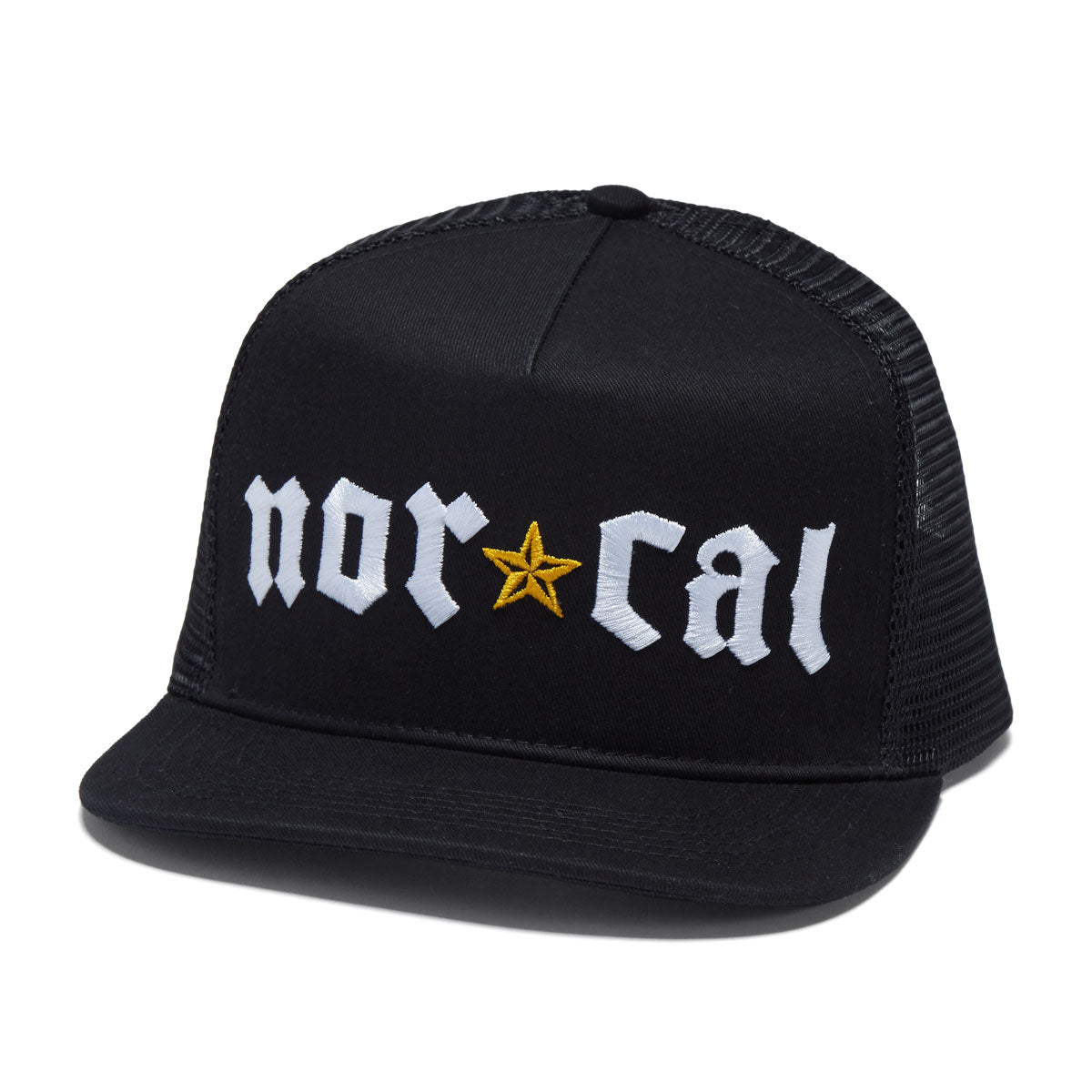 Nor Cal Medieval Embroidered Trucker Hat - Black image 1