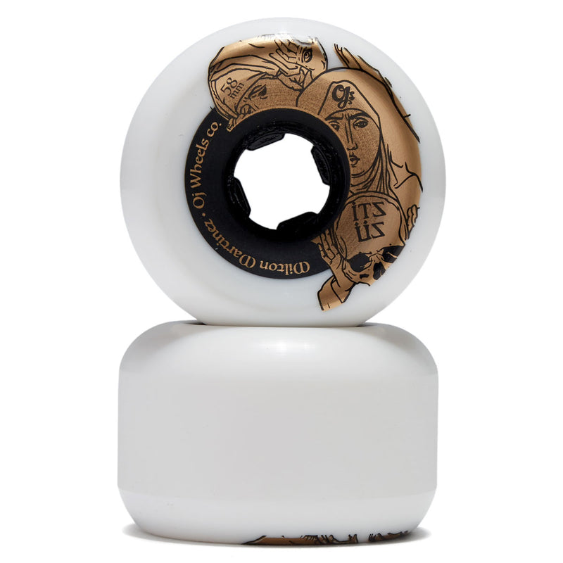 OJ Milton Martinez Its Us Witches Double Duro Mini Combo 99a/95a Skateboard Wheels - White - 58mm