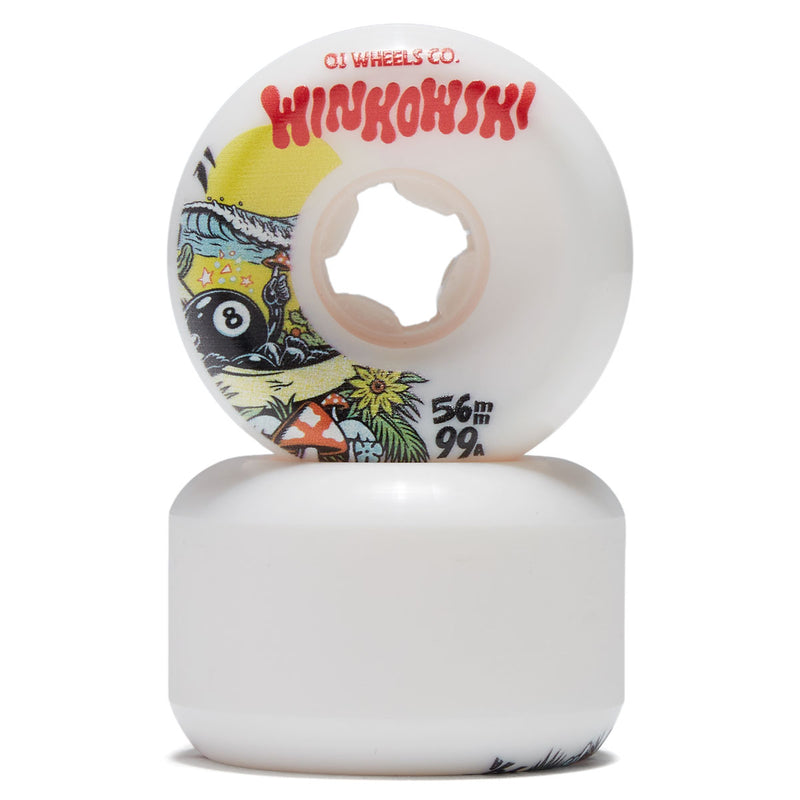 OJ Erick Winkowski Mushroom Elite Mini Combo 99a Skateboard Wheels - White - 56mm