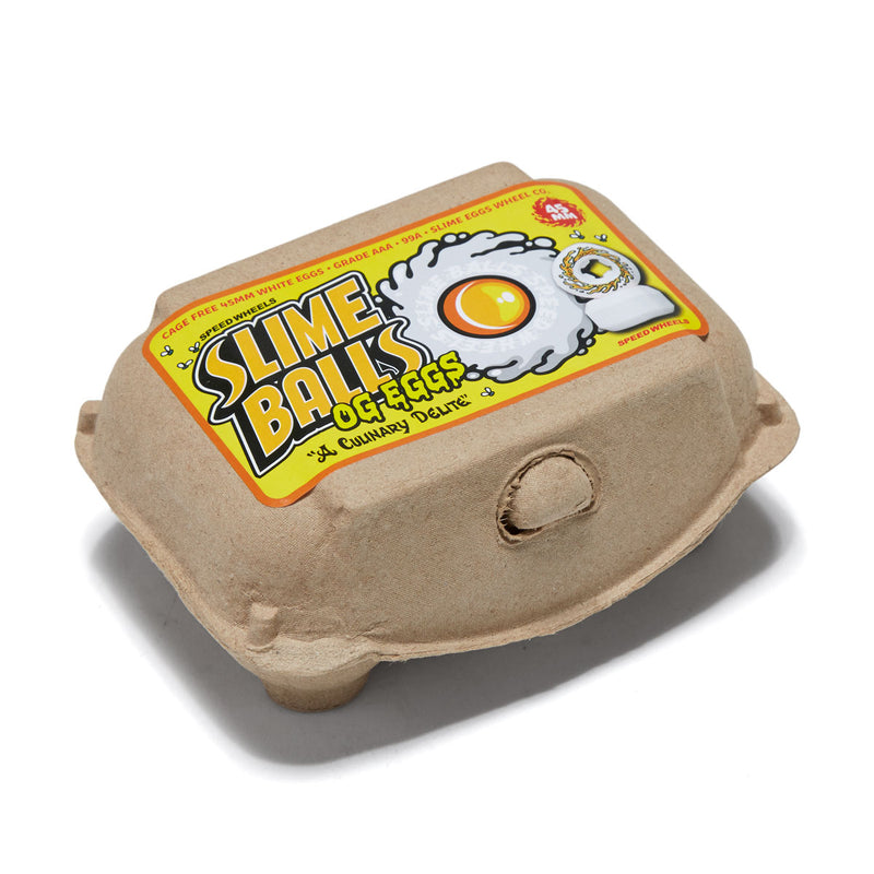 Slime Balls OG Eggs Half Dozen Mini Chubbies 99a Skateboard Wheels - White - 45mm