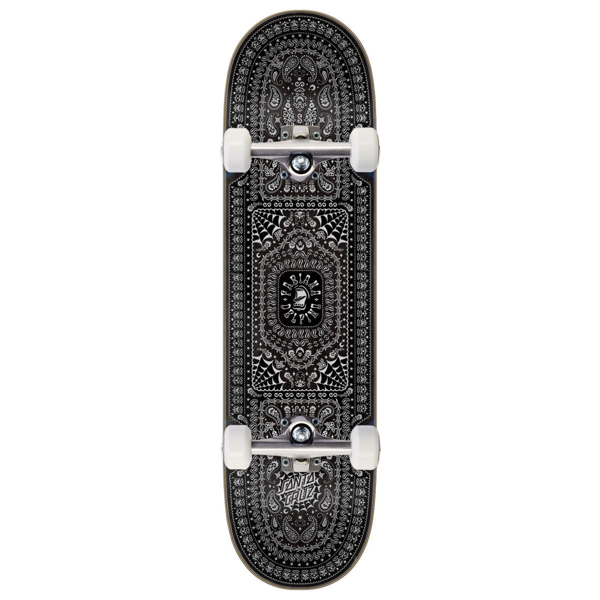 Santa Cruz Delfino Bandana Pro Skateboard Complete - 8.25
