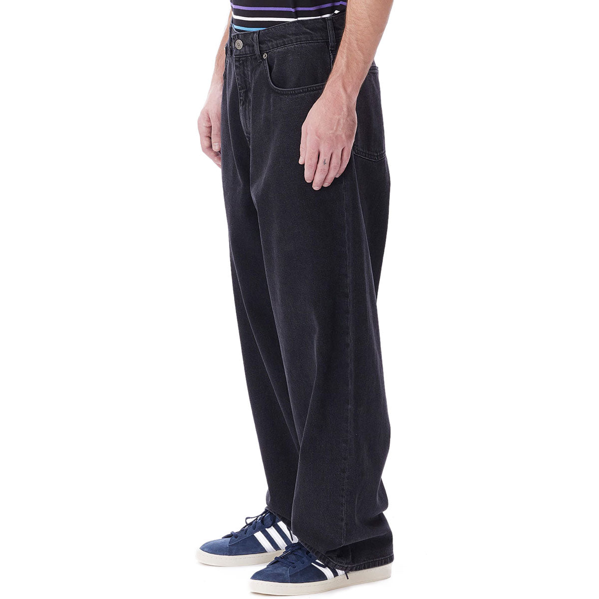 Obey Bigwig Baggy Denim Jeans - Faded Black – CCS