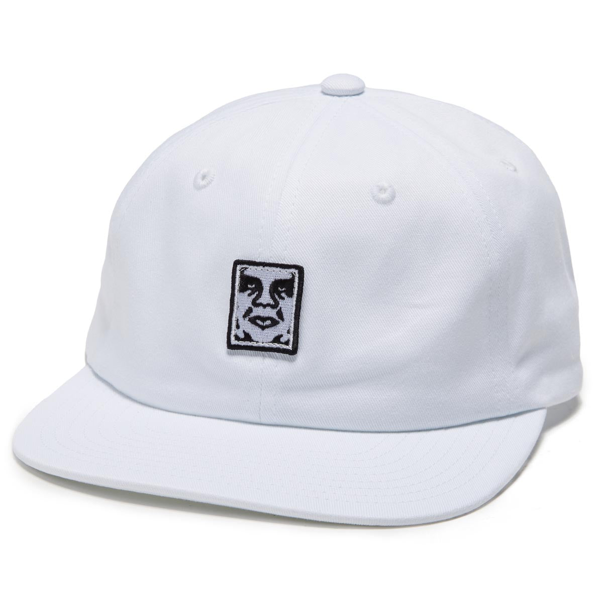 Obey Icon Patch Panel Strapback Hat - White image 1