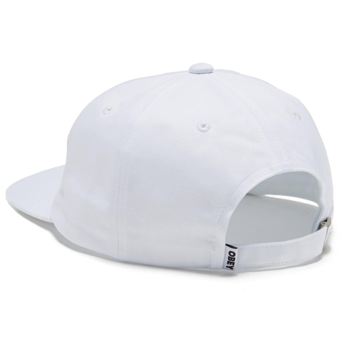 Obey Icon Patch Panel Strapback Hat - White image 2