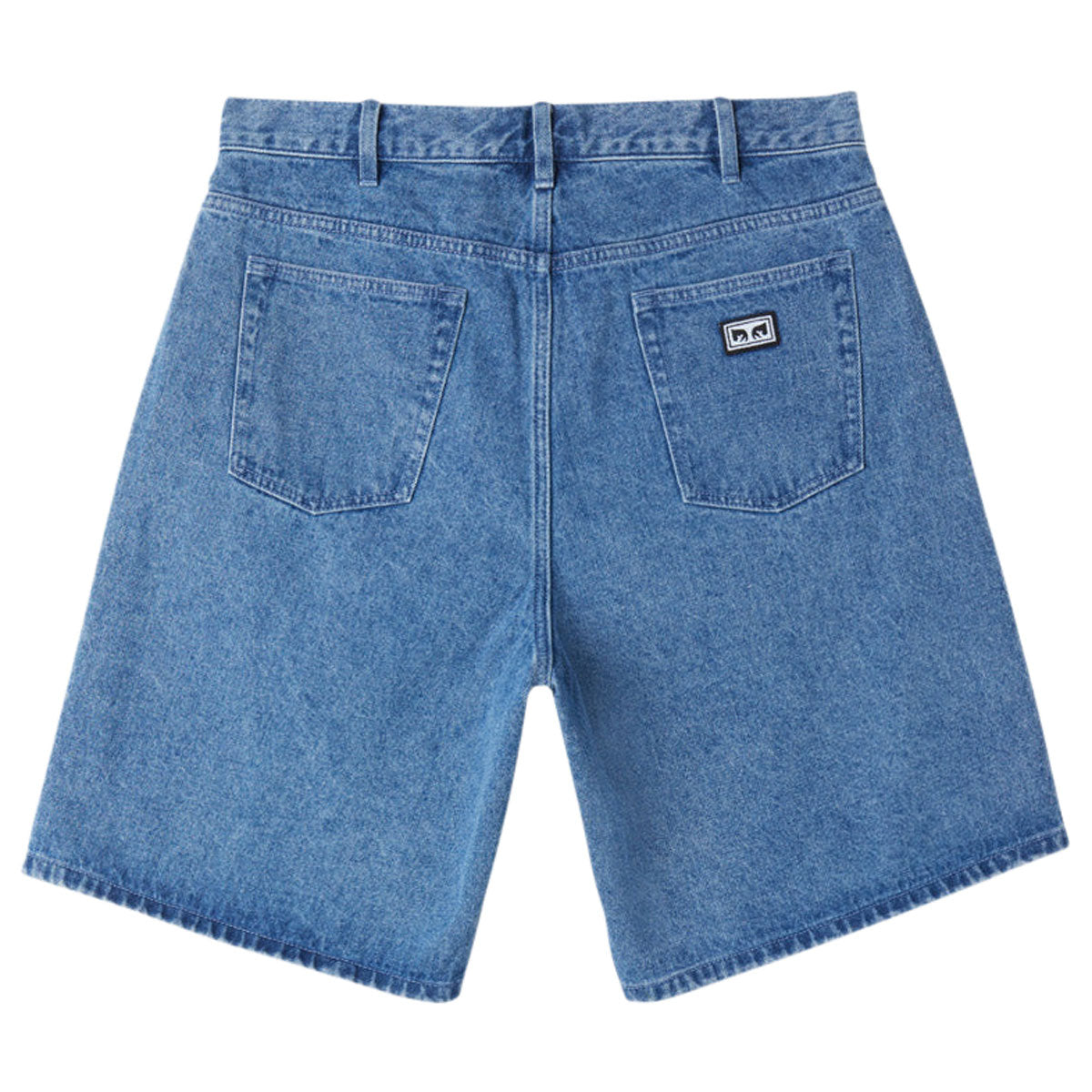 Obey Bigwig Baggy Denim Shorts - Light Indigo image 2