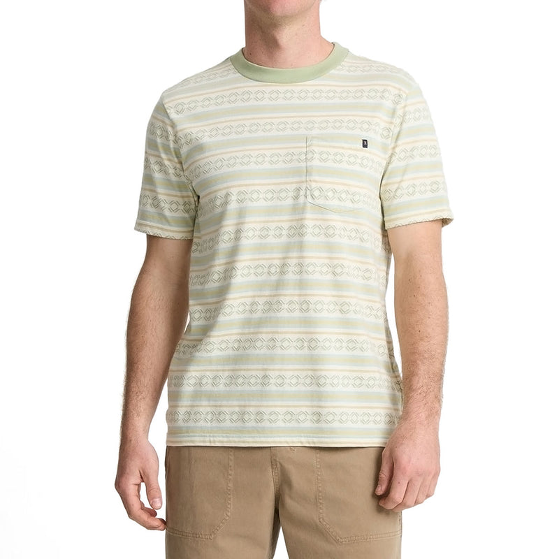 Roark Journey Jacquard Crew T-Shirt - Seafoam