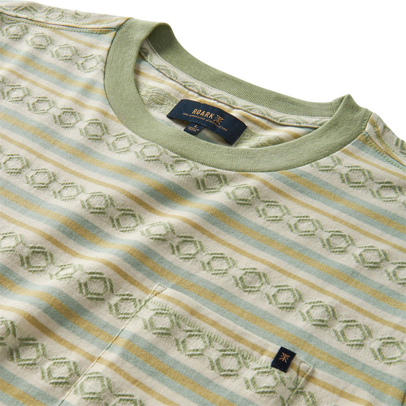 Roark Journey Jacquard Crew T-Shirt - Seafoam