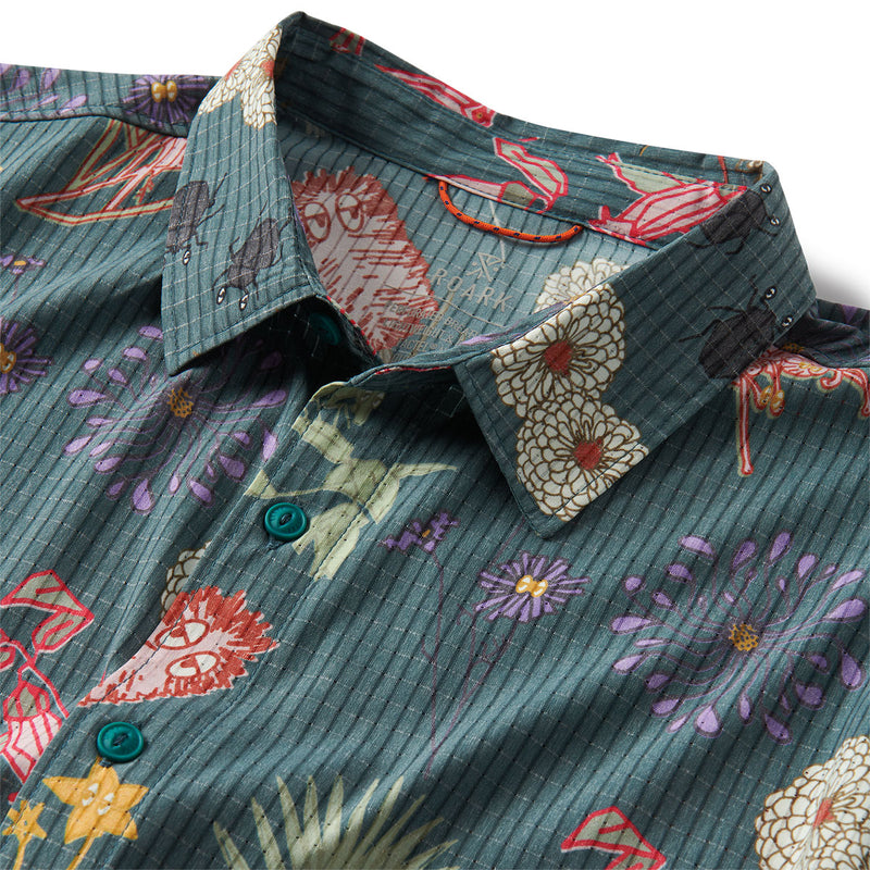 Roark Bless Up Shirt - Deep Sea