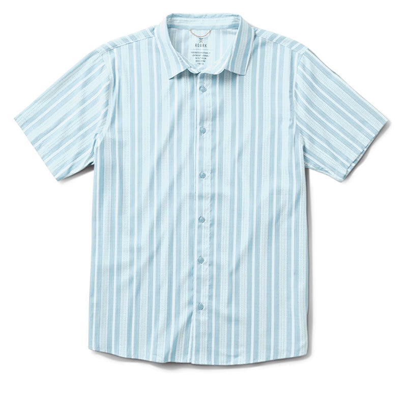 Roark Bless Up Shirt - Stripe Dusty Blue