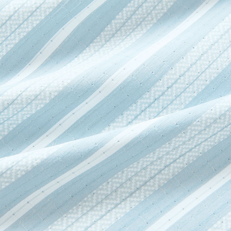 Roark Bless Up Shirt - Stripe Dusty Blue