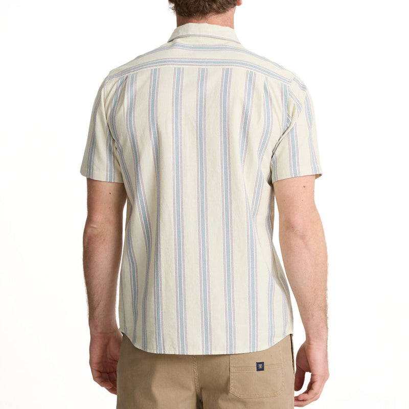 Roark Journey Woven Shirt - Stripe Seafoam