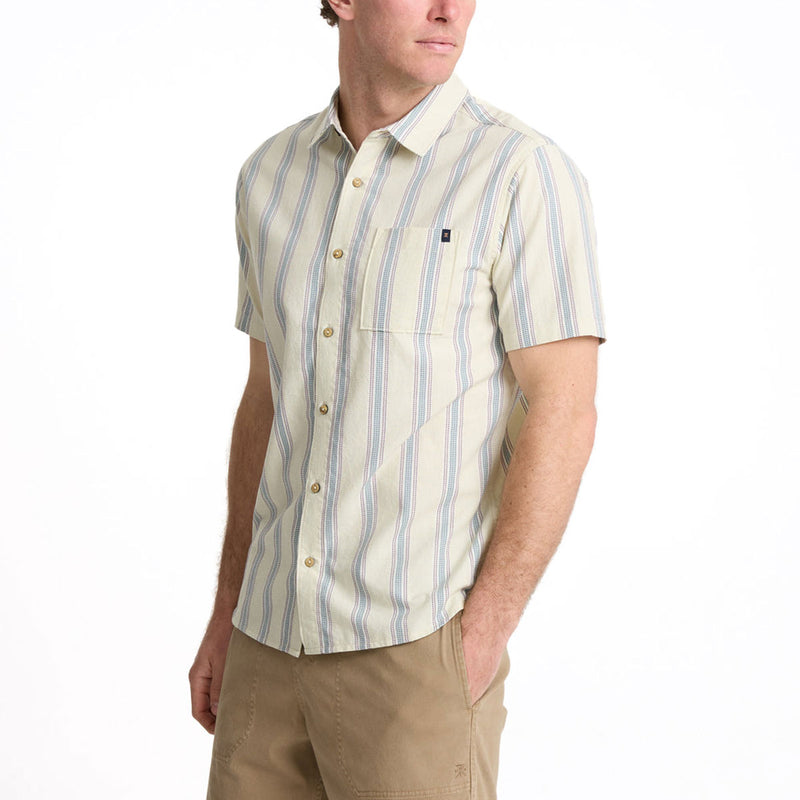 Roark Journey Woven Shirt - Stripe Seafoam