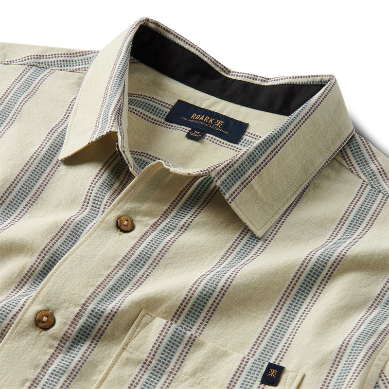 Roark Journey Woven Shirt - Stripe Seafoam