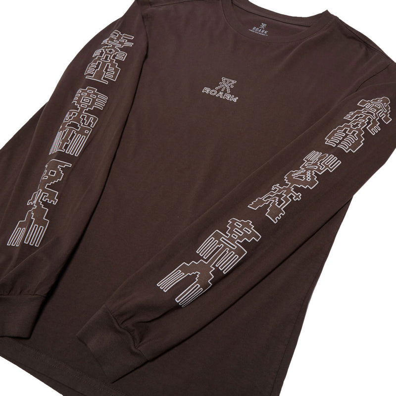Roark Tomas Long Sleeve T-Shirt - Dark Brown