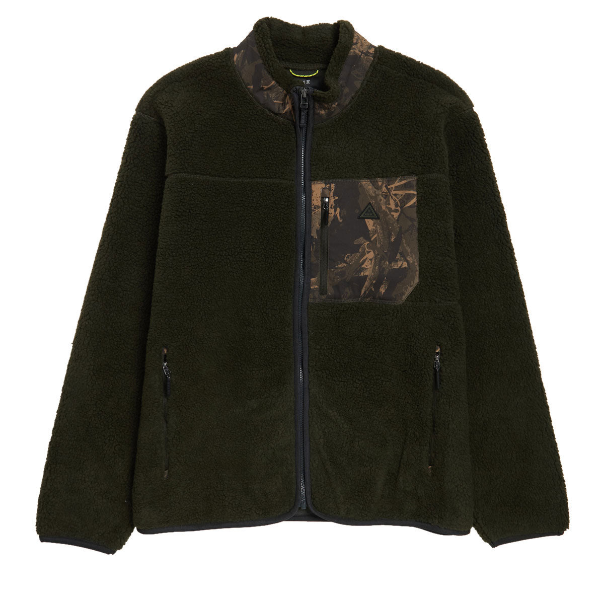 Roark Campover Fleece Zip Sweatshirt - Dark Military image 1