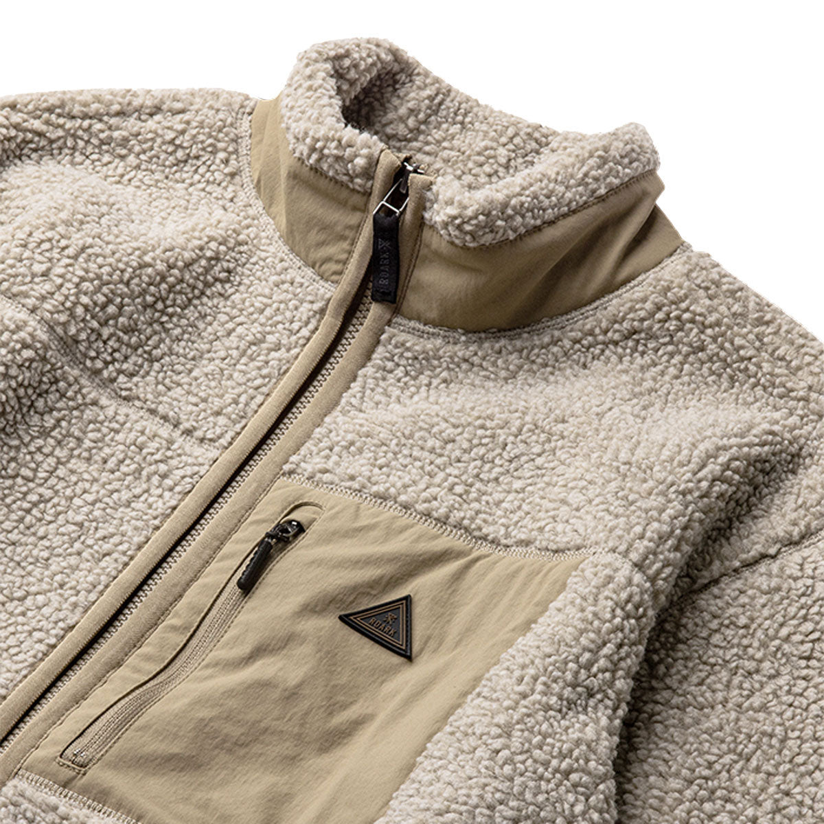Roark Campover Fleece Zip Sweatshirt - Khaki image 6