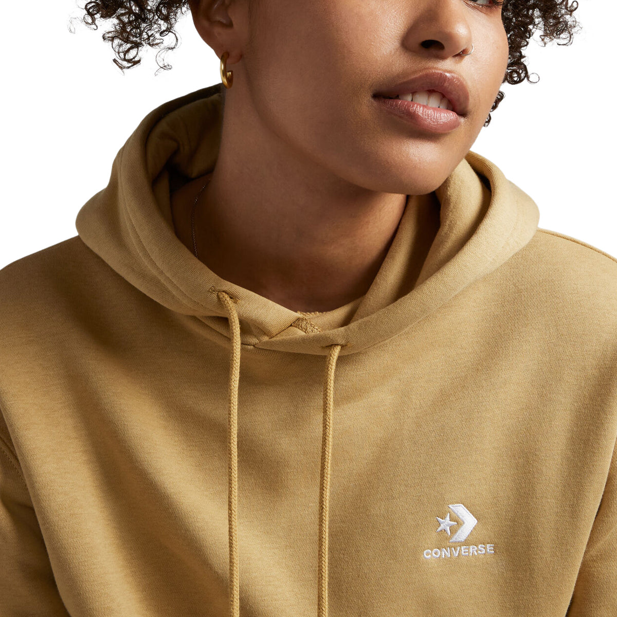 Converse Go-to Embroidered Star Chevron Hoodie - Dunescape image 3
