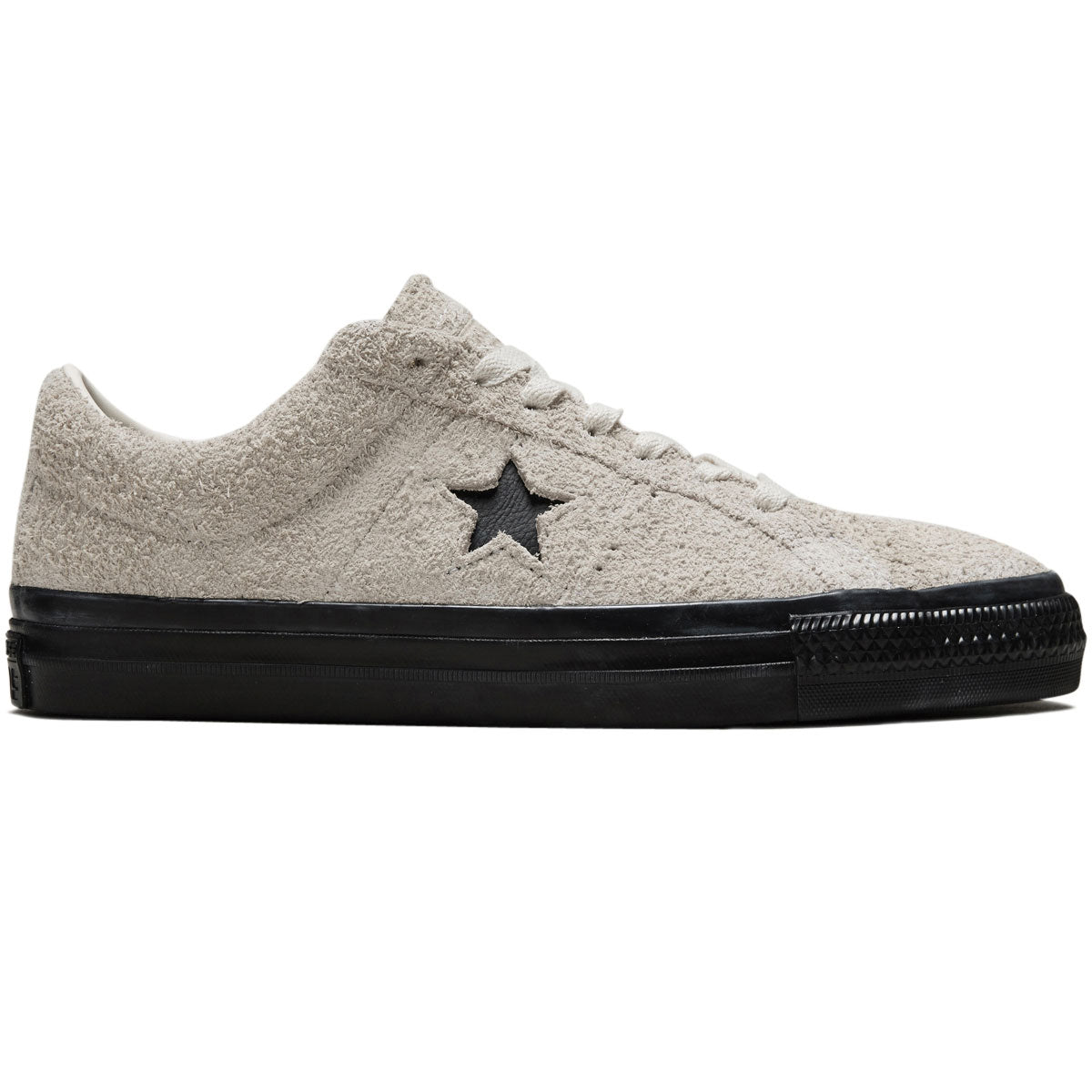 Converse One Star Pro Shaggy Suede Shoes - Egret/Egret/Black – CCS