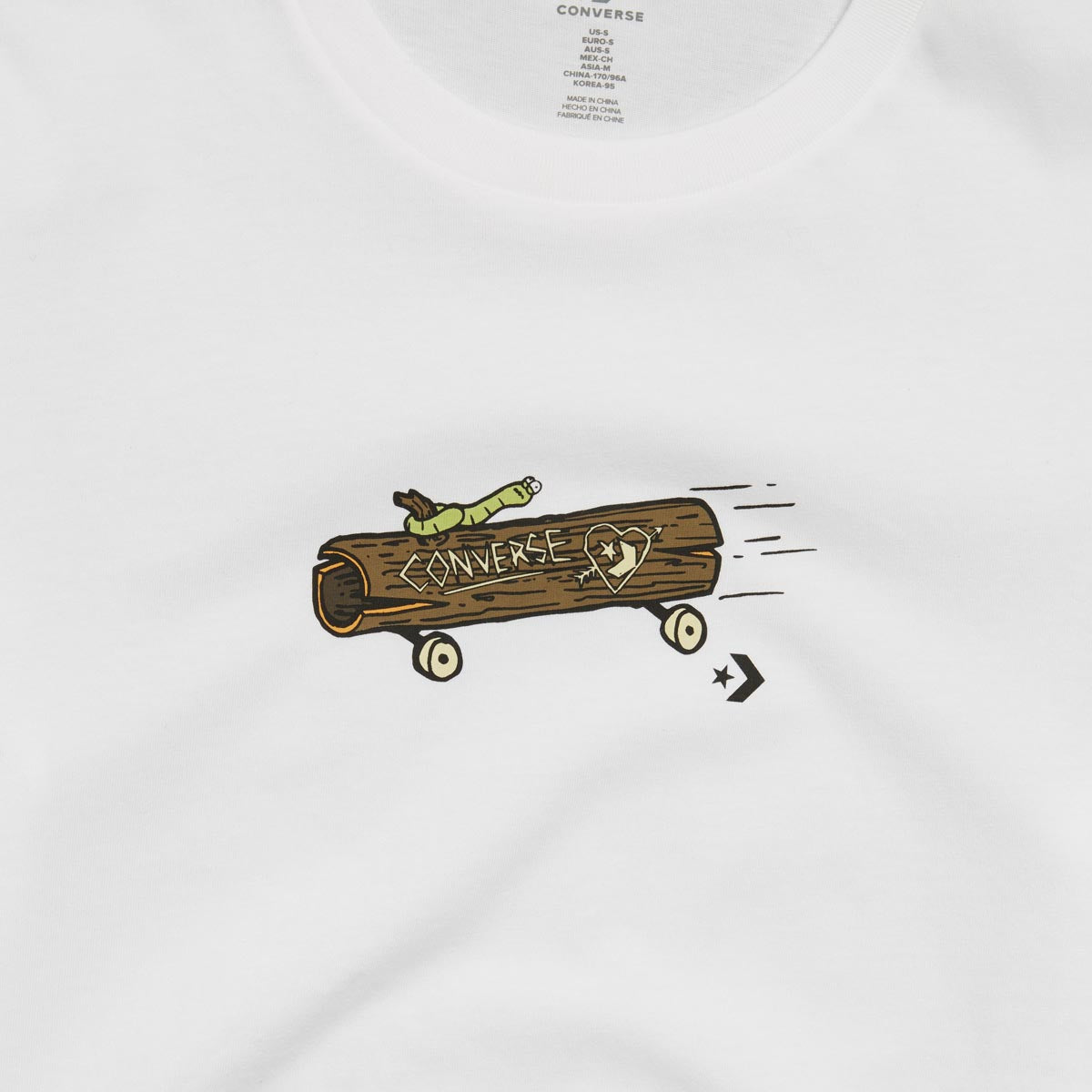 Converse Elevated Logo T Shirt White CCS